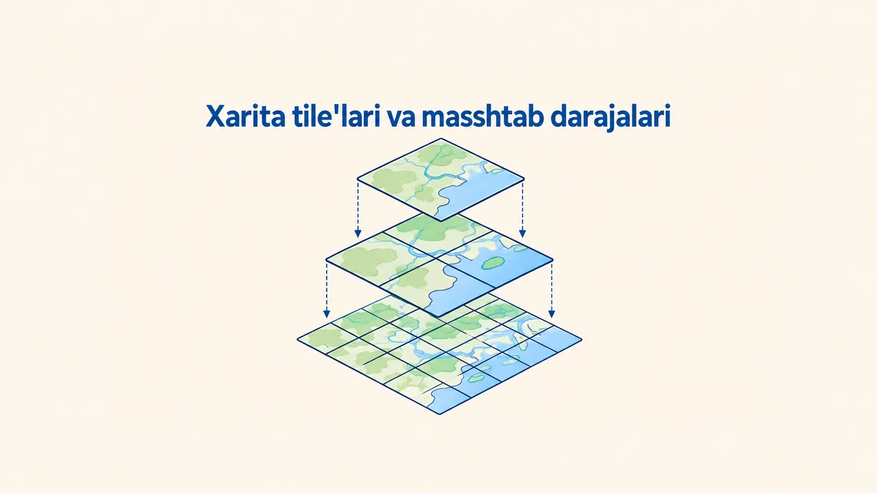 Xarita tile'lari va masshtab darajalari